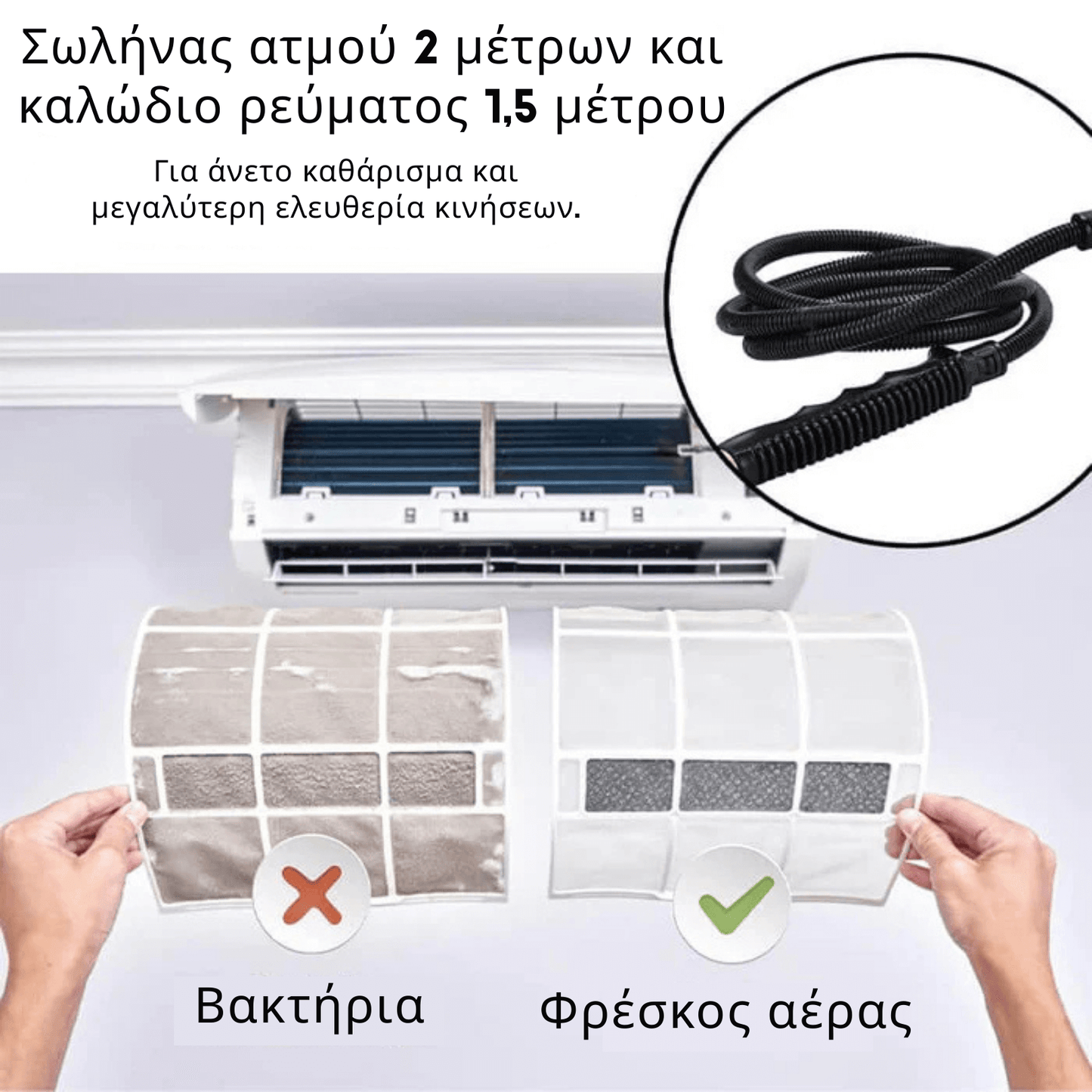 Πανίσχυρος Πολυλειτουργικός Ατμοκαθαριστής για Απόλυτη Υγιεινή!