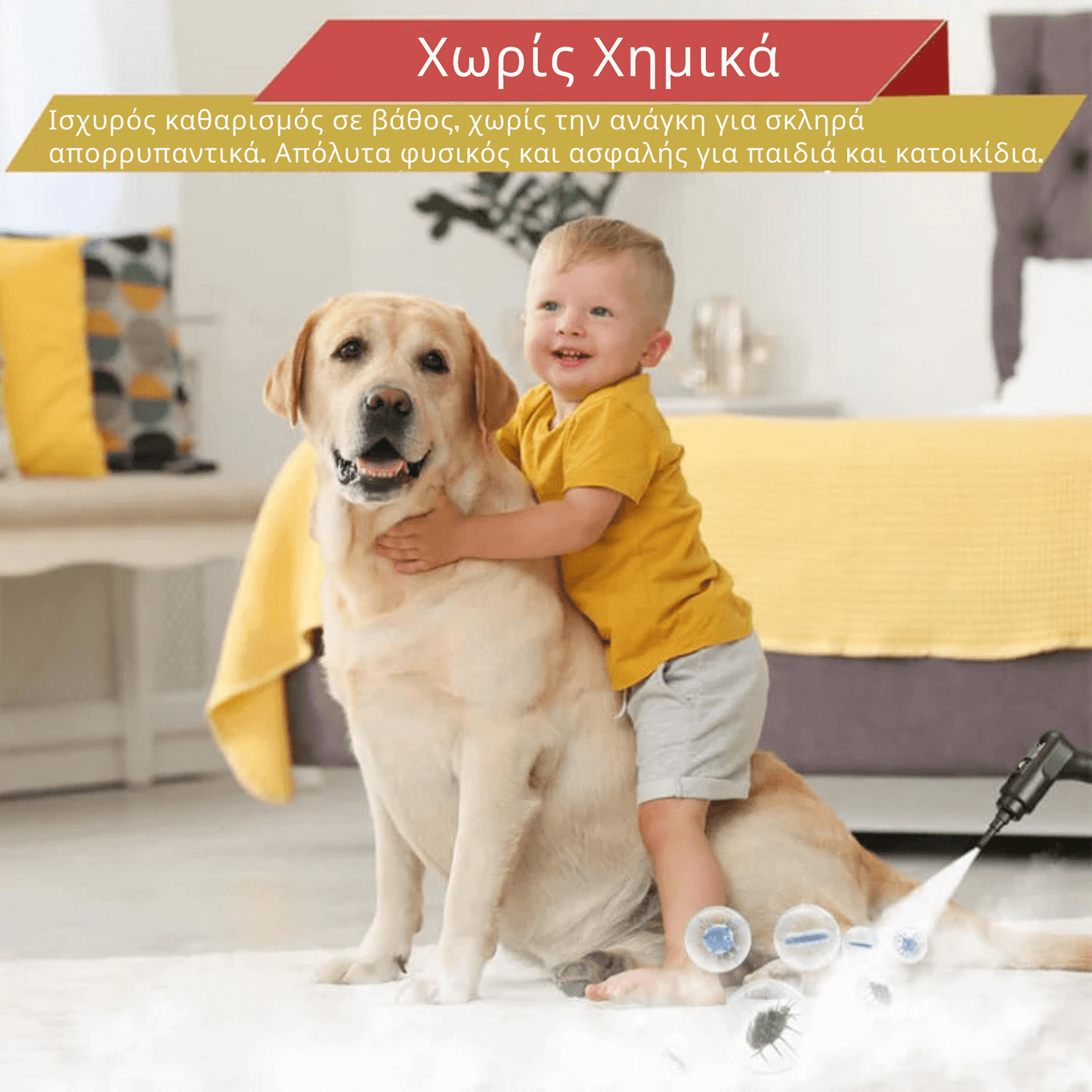 Πανίσχυρος Πολυλειτουργικός Ατμοκαθαριστής για Απόλυτη Υγιεινή!